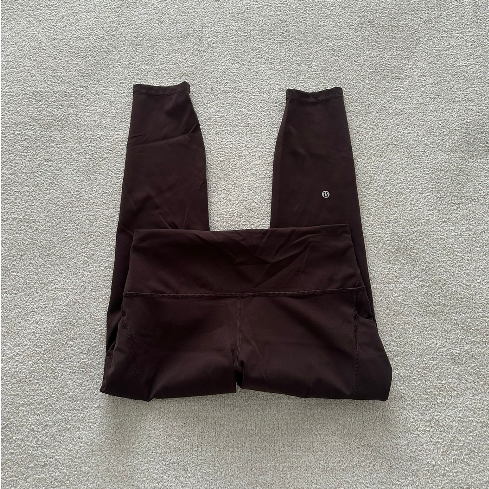 lululemon Wunder Train HR Tight 25" *Pockets size 12 in Espresso